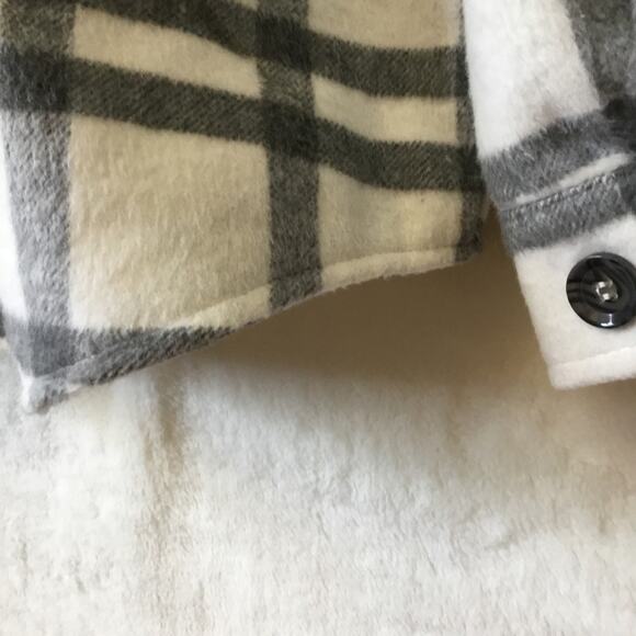 Thread & Supply Grey White Plaid Button Lined Jacket - Picture 12 of 15